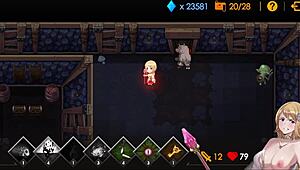 Blonde queen bound and creampied in dungeon