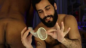 i put on the condom and get ready for more gay action in part two