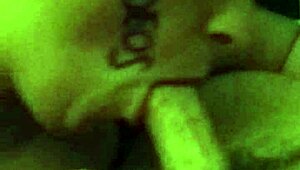 tashanic deepthroats a cock and swallows cum