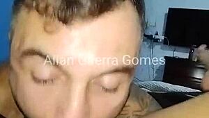 Dana Bueno's Pussy and Ass Licked by MMA Fighter Allan Guerra Gomes Until She Orgasms