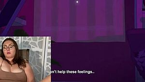 Prostitute in cartoon reality uses toys to squirt and cum with viewer part 2