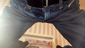 Detailed scene of peeing in bed, capturing the moment of relief and warmth