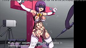 In the anime game, agent Emil faces humiliation and bondage in part four.