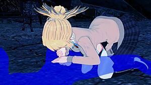 Oh man, I can’t even... Kohaku’s blowjob in this Dr. Stone hentai is insane, she gets fucked hard in Japanese anime style!