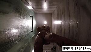 Jezebelle Bond Enjoys Relaxing Shower Time