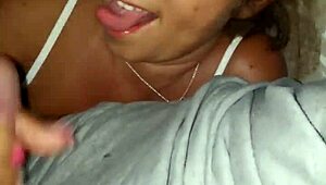 My neighbor calls for coffee but sucks my cock for cum!