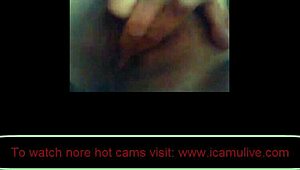 Seductive girl pleasures herself on live webcam