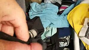 Guys raiding panties in this dirty gay jerk-off adventure, so thrilling!