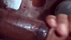 Handsome Pintu relaxes in the toilet room