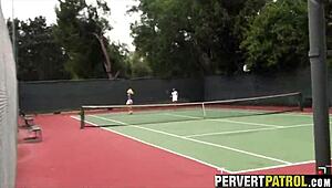 I caught two teen chicks fucking outdoors in hidden pov reality