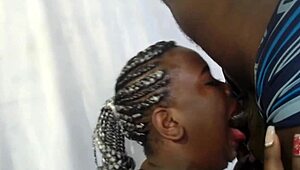 Ebony Deepthroat Suck And Swallow