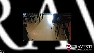 Boneca Flávia Ribeiro Gaúcha Showing Off Her Travesti Body in Local Spot