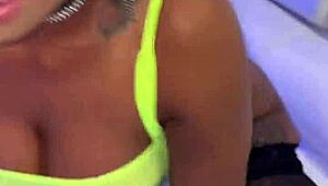 Avery Jane Teases With Her Butt Plug Behind The Scenes, Playing Anal Games In Lingerie.