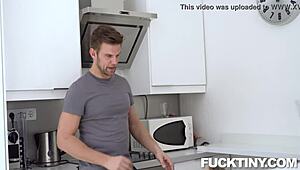 flexible teen rides hard in cowgirl