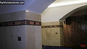 i'm the horny bottom getting hard ass pounding by two dicks in the gay sauna