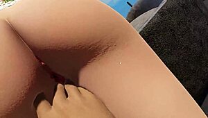 Big Tits Slut Sucks Cock with Dildo Toys