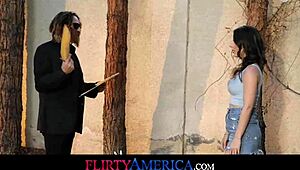 Babe rips clothes for deepthroat and doggystyle fuck