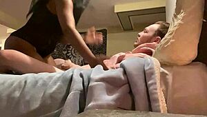 She takes it doggy style, bent over for intense sex. How does she handle it?