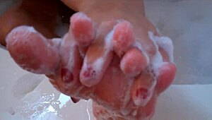 Hot Brunette Shows Off Big Natural Tits and Tight Body!