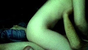 This 18-year-old blonde girlfriend is riding that cock. She's skinny and enjoying every moment.