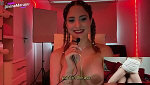 Feeling excited preparing for intense anal scenes behind the camera, Divinamaruuu