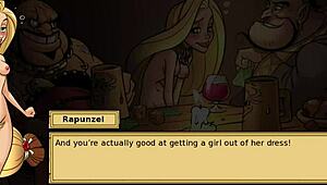 Iris quest part 5 features threesome with rapunzel in anime hentai style