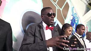 Teen Overwhelmed By Intense Interracial Bukkake Facial