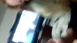 i gave that redhead amateur a sloppy handjob and blowjob, but messed up her tits a bit.