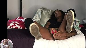 Madamekinkykay Teases Pussy for Huge Sneaker Squirt