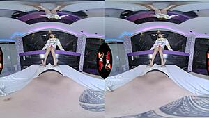 experienced latina with big tits and curvy body fucks hard in vr reality