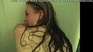Blonde babe sucks in shower, then gets fucked and creamed 😍
