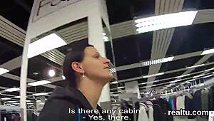 luscious czech teen gets seduced in the mall, then screwed in pov style