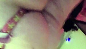 milf up early to play with big tits and ass