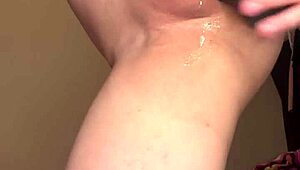 kai explores solo with a dildo in wet conditions