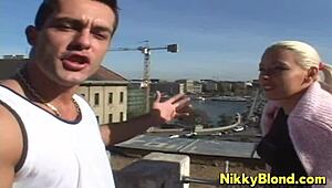 Feeling the slow fuck with nikki blonde's big tits and monster cock