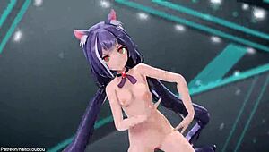 Anime Princess Karyl in R18-MMD Hentai Drive Action Scene