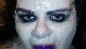 ms tl deepthroats dildo with gagging 😩