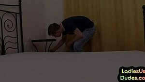 Euro Dominas Spank Buttplugged Sub