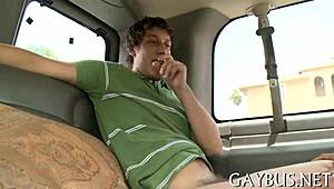 Two guys explore gay sex together