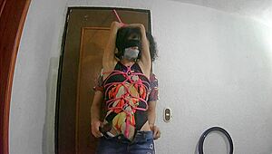 Why is this tied otaku slut getting spanked and fucked?