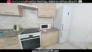 Brunette Melissa Creative Enjoys An Intimate Encounter With A Black Partner In Vr