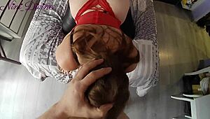 he cums way too quick while fucking my big ass on valentines day, pov quickie gone wrong