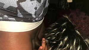 Blindfolded Man Sucks Black Cock Deeply