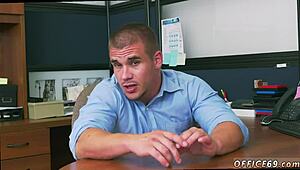 Guy with Huge Cock Receives First Blowjob and Cumshot