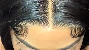 sneaking around in the bathroom quietly