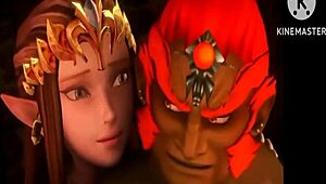 The Legend of Zelda Cuckold Sub Español with Intense Cuckolding Scenes