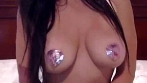 this hottie is finger banging herself with big tits 😏