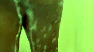 i'm enjoying a relaxing shower time with wet ebony skin