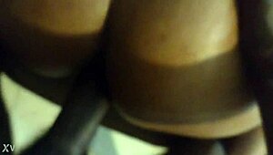 Ebony Beauty Feels Intense Pleasure During Backshots With Black Cock