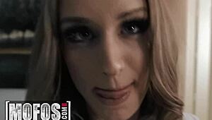 I watched Daisy Stone masturbate her pussy and asshole passionately.